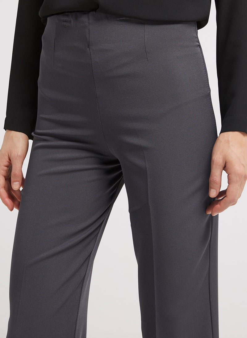 جولدن ابل بنطال رسمي من القطن والبوليستر المرن رمادي - Image 4