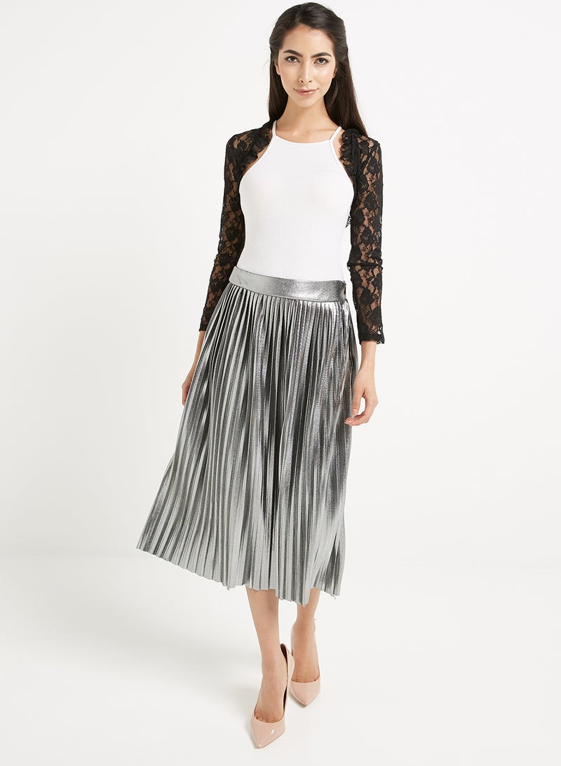 Golden Apple Plain Stretch Palazzo Pants Black  - Image 3