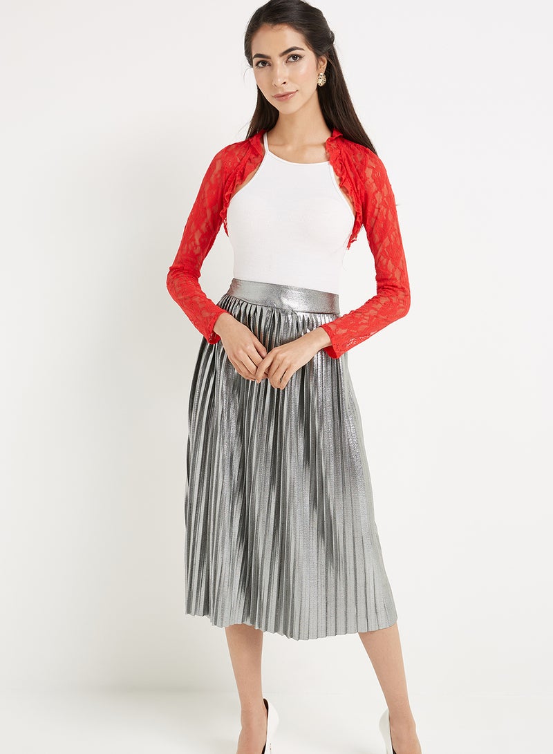 Golden Apple Long Sleeve Bolero Red  - Image 3