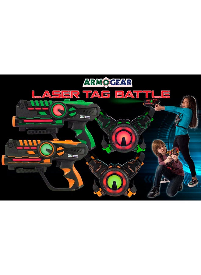 ARMOGEAR - Pack Of 2 Laser Tag Battle Vest & Gun Set - Image 1