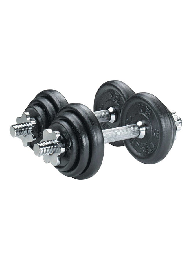 Generic Set Of 2 Exercise Rubber Dumbbells 15kg 15kg 
