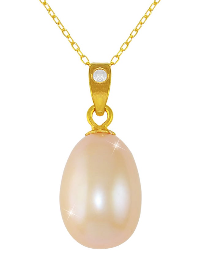 Vera Perla 18K Gold Pearl Pendant Necklace - Image 1
