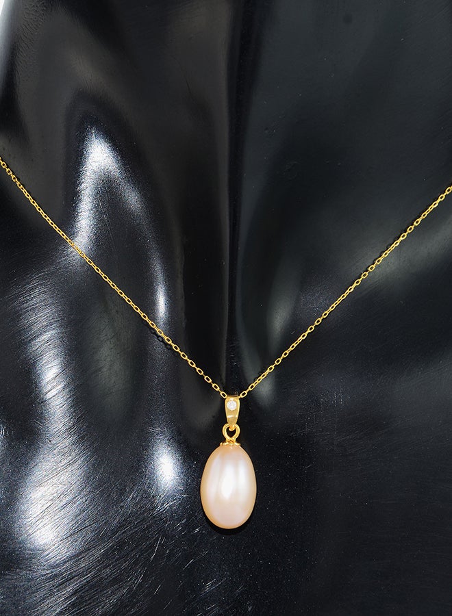 Vera Perla 18K Gold Pearl Pendant Necklace - Image 2