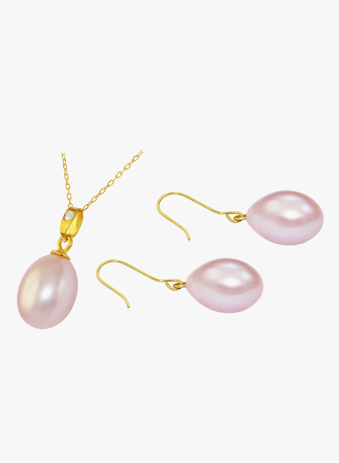 فيرا بيرلا طقم مجوهرات من ذهب 18K بدلاية من اللؤلؤ والألماس - Image 2