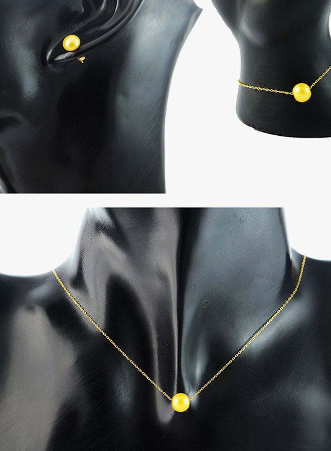 Vera Perla - 3-Piece 10K Gold Pearl Jewellery Set - Image 1