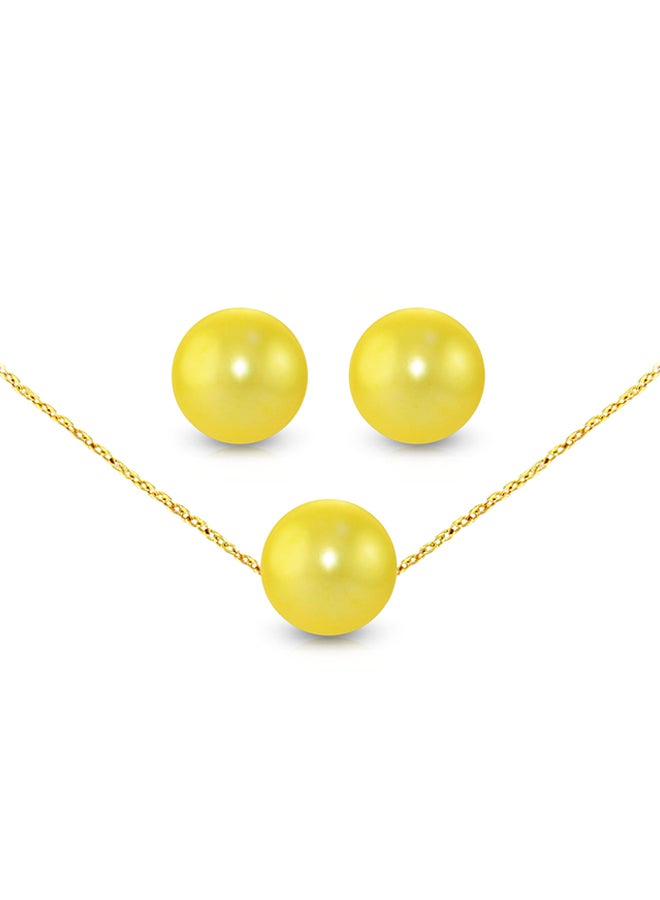 Vera Perla 18K Gold Pearl Jewellery Set  - Image 1