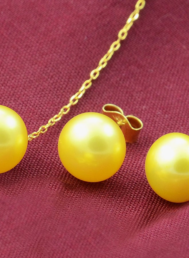 Vera Perla 18K Gold Pearl Jewellery Set  - Image 2