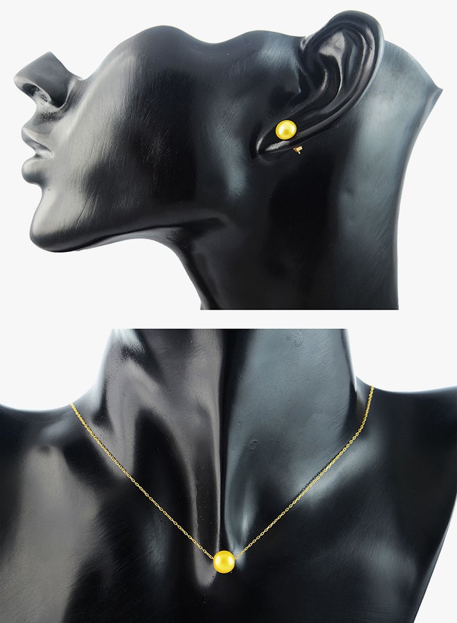 Vera Perla 18K Gold Pearl Jewellery Set  - Image 3