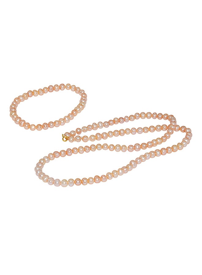 Vera Perla 10K Gold Pearl Jewellery Set  - Image 1