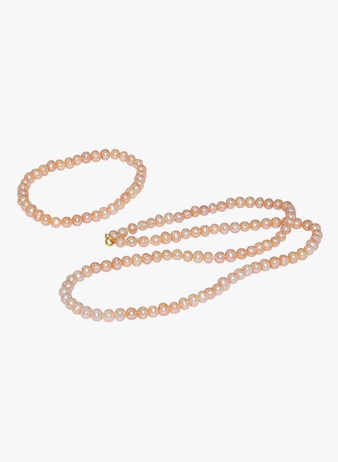 Vera Perla 10K Gold Pearl Jewellery Set  - Image 4