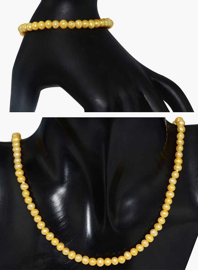 Vera Perla - 10K Gold Pearl Jewellery Set - Image 1