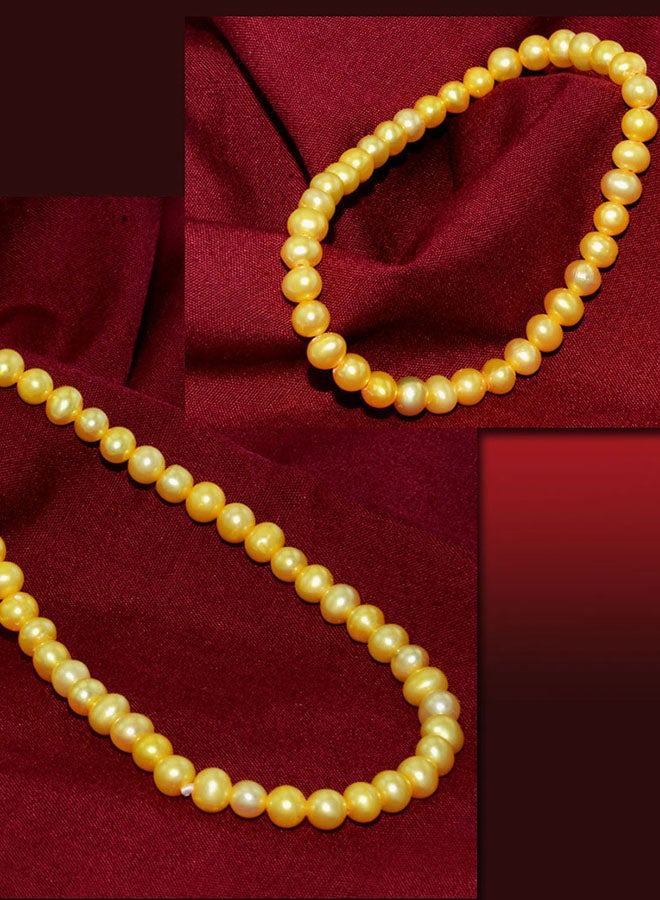 Vera Perla - 10K Gold Pearl Jewellery Set - Image 1