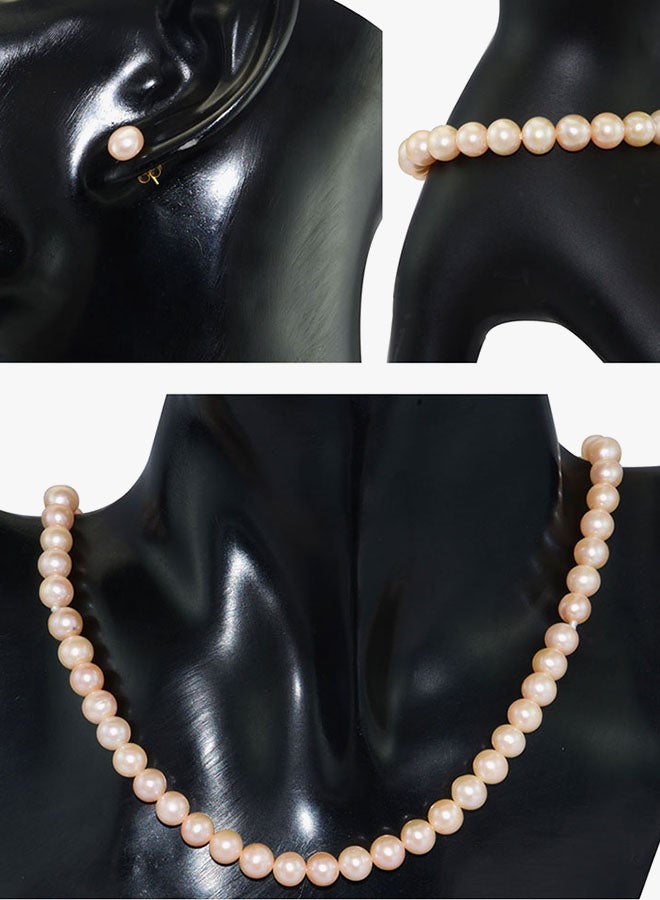 Vera Perla - 18K Gold Pearl Strand Jewellery Set - Image 1