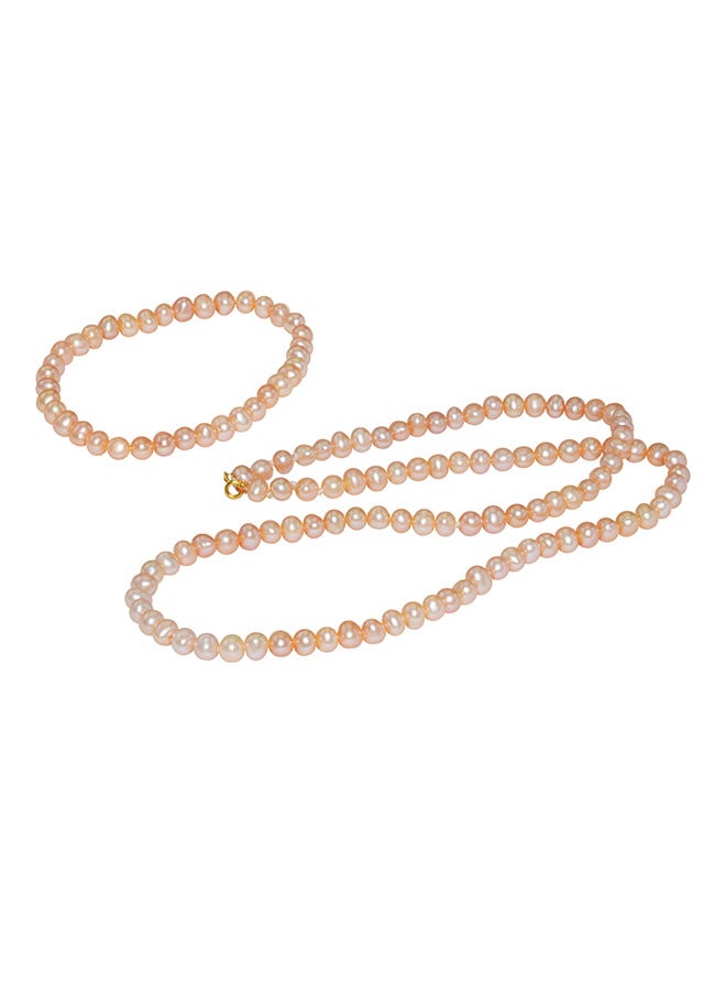 فيرا بيرلا طقم مجوهرات ولآلئ من ذهب 18K - Image 1