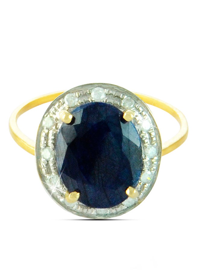 Vera Perla 18K Gold Genuine Diamonds Ring 0.12 Carat - Image 1