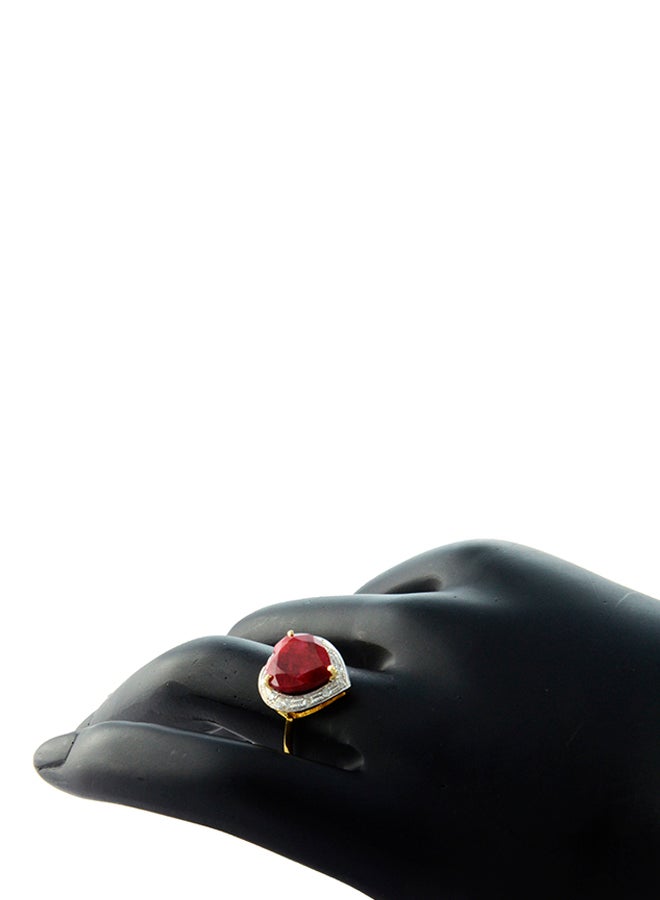Vera Perla - 18K Gold Genuine Diamonds Ring 0.13 Carat - Image 1