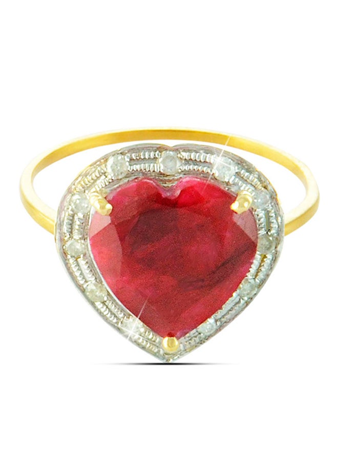 Vera Perla - 18K Gold Genuine Diamonds Ring 0.13 Carat - Image 1