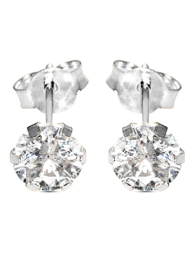 Vera Perla 18K Gold Cubic Zirconia Earrings - Image 1