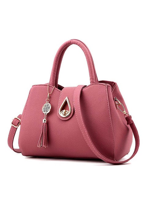 Adjustable Crossbody Bag Pink