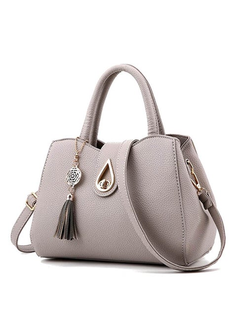 Adjustable Crossbody Bag Light Grey