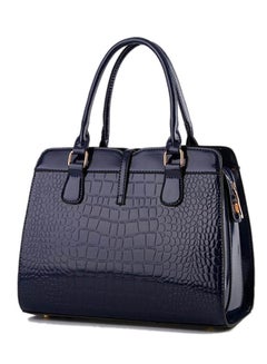 Generic Alligator Pattern Shoulder Bag Navy  - Image 2