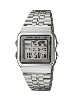 CASIO Men's Stainless Steel Digital Watch A-500WA-7DF - 35 mm - Silver  - Image 1