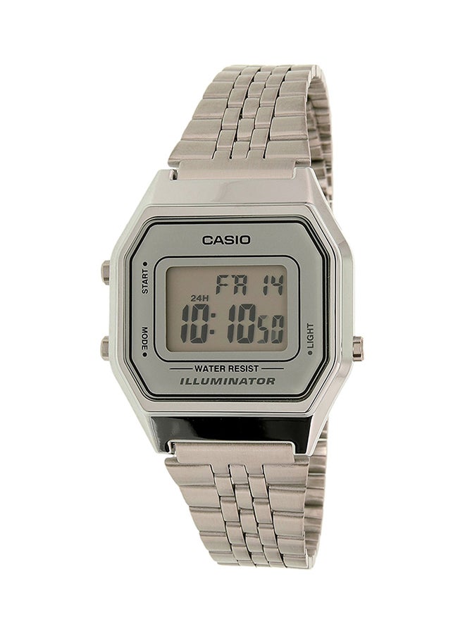 CASIO Women's Illuminator Digital Watch LA680WA-7DF - 29 mm - Silver  - Image 1