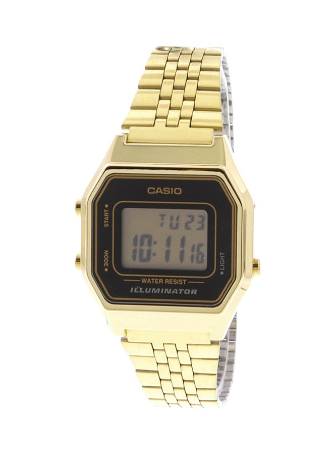CASIO Women's Stainless Steel Digital Watch LA680WG-1DF - 29 mm - Gold - Image 1