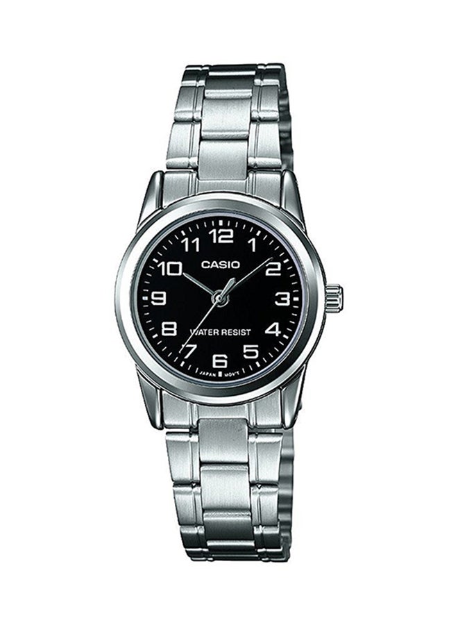 CASIO Women's Stainless Steel Analog Watch LTP-V001D-1BDF - 25 mm - Silver - Image 1