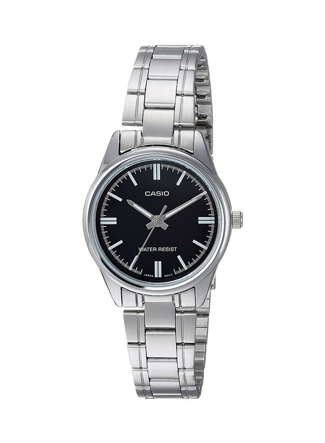 كاسيو ساعة يد من الستانلس ستيل بعقارب طراز LTP-V005D-1AVDF للنساء - Image 1