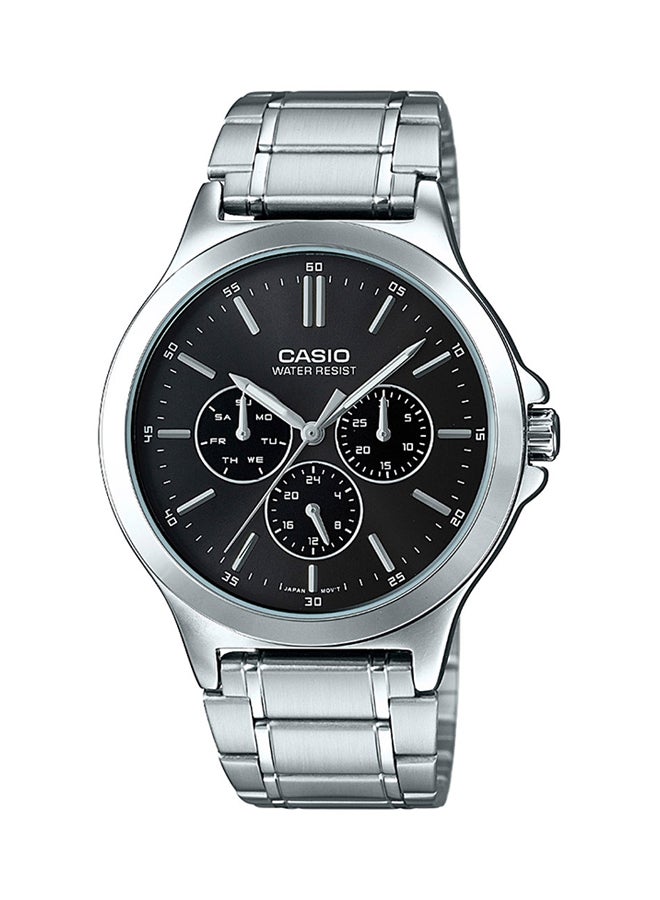 Women's Stainless Steel Analog Wrist Watch LTP-V300D-1A - 34 mm - Silver