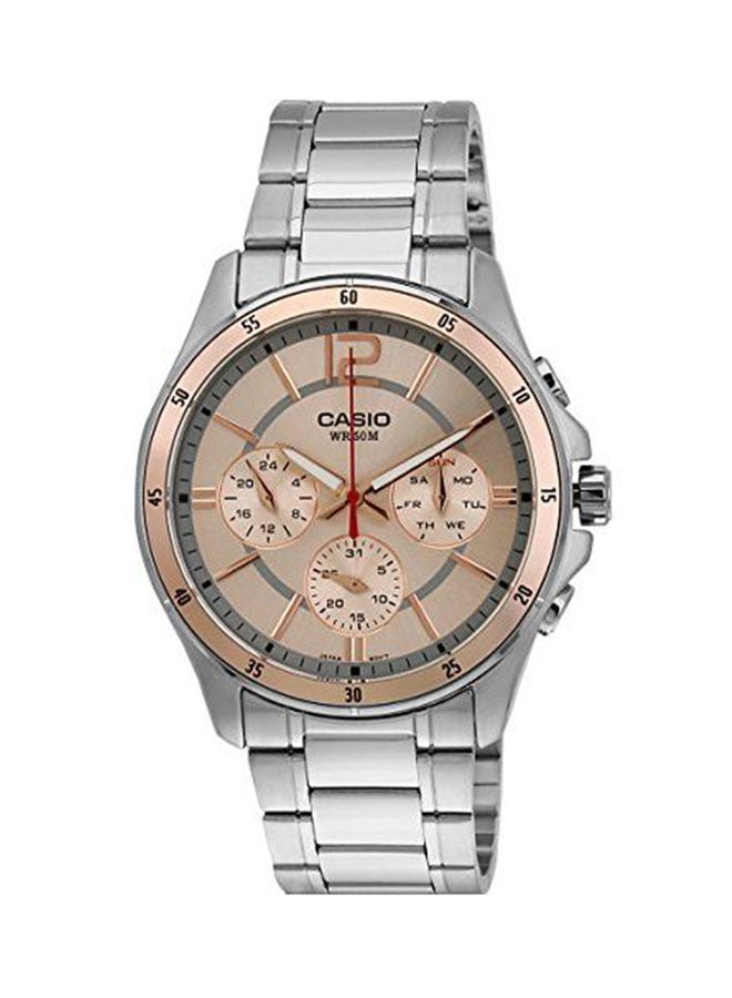 CASIO Men's Water Resistant Chronograph Watch Mtp-1374D-9ADF - Image 1