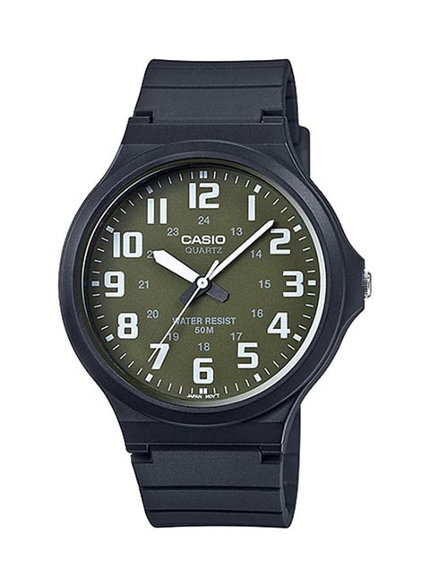 Men's Resin BAnd Analog Watch MW-240-3BVDF - 48 mm - Black