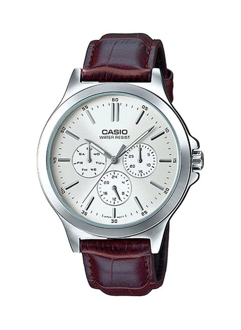 Men's Enticer Analog Watch MTP-V300L-7AV - 42 mm - Brown