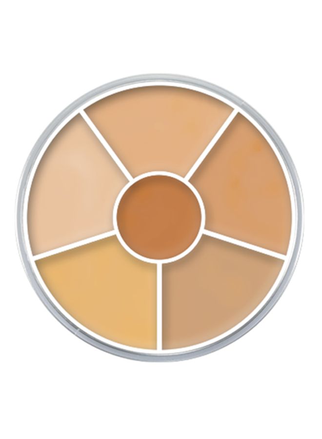 Kryolan 6 Shades Concealer Powder Circle Nr. 3 Beige 