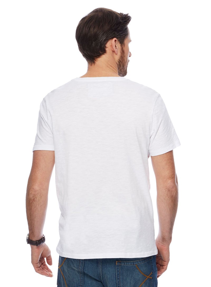 RJR.John Rocha Painted Stripe Print T-Shirt White/Blue