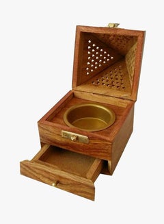 Generic Pyramid Shaped Incense Burner Brown  - Image 3
