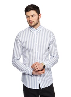 J By Jasper Conran Striped Long Sleeve Shirt Blue/White