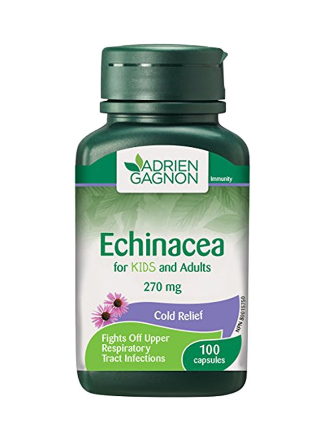 Echinacea Cold Relief 270 mg Capsules - 100 Capsules