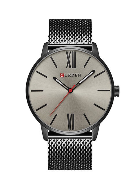 Men's Waterproof Stainless Steel Analog Watch 8238 - 44 mm - Black