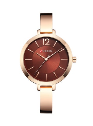 Women's Water Resistant Alloy Analog Wrist Watch 9012 - 30 mm - Rose Gold - v1524660252/N14402257A_1
