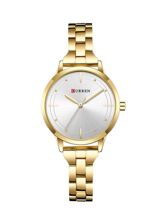 CURREN - Women's Water Resistant Analog Watch 9019 - 30 mm - Gold - Image 1