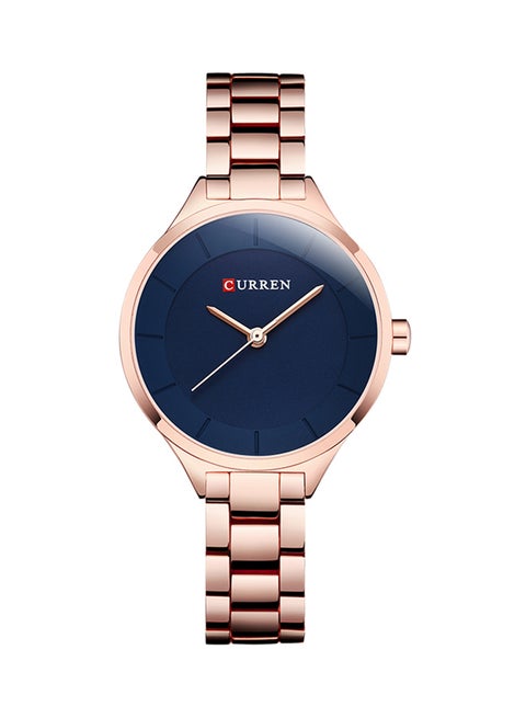Women's Water Resistant Analog Watch 9015 - 34 mm - Rose Gold