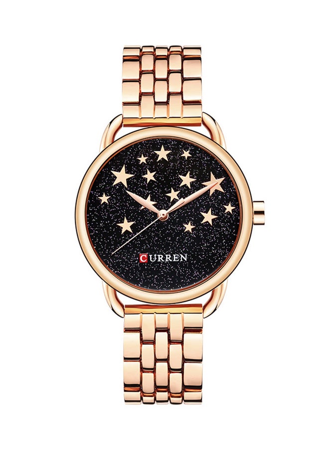 CURREN - women Water Resistant Analog Watch 9013 - 36 mm - Rose Gold - Image 1