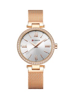 women Water Resistant Alloy Analog Watch 9011 - 30 mm - Rose Gold