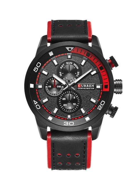 Men's Water Resistant Chronograph Watch 8250 - 48 mm - Black