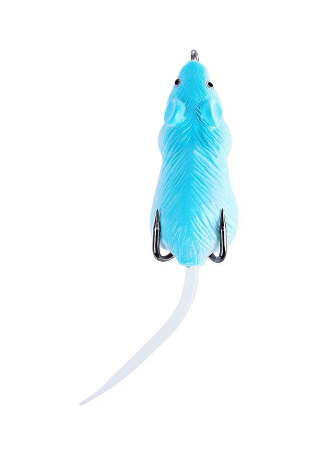 Mouse Shape Fishing Bait Bionic Lure With Hook Blue 