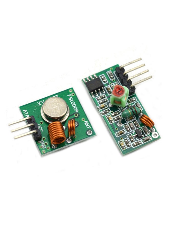 Generic - Practical 433MHz Wireless RF Transmitter Receiver Module Kit For Arduino ARM MCU WL Green - Image 1