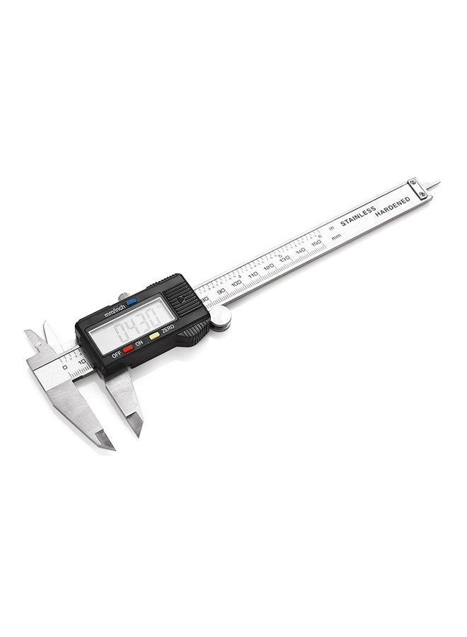 AT - 12 150mm LCD Digital Caliper Vernier Gauge Micrometer Silver 