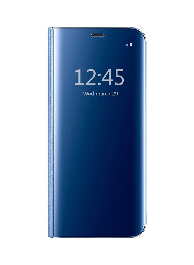 Luxury Smart View Mirror Flip Case Cover For Apple iPhone X Blue